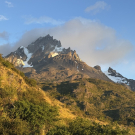Cerro Paine Grande w wersji golden hour